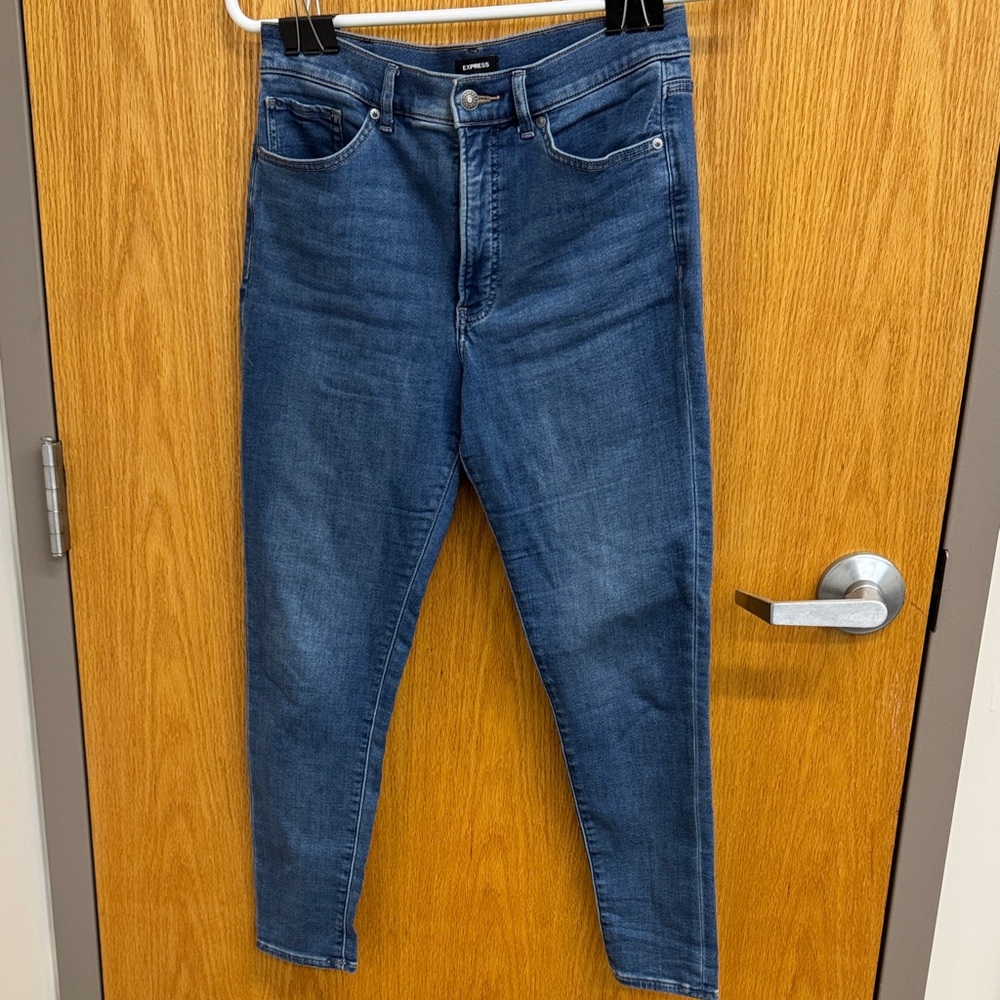 Women’s Blue High-Rise Skinny Jeans